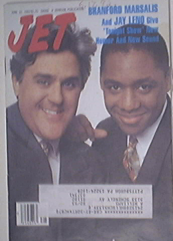 JET 6/27/1992 Branford Marsalis and Jay Leno cover