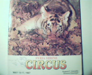 Circus of Syria Shrine from 1987! Color Cover of Tiger!