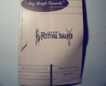 Mary Beegle Concert-Londons Festival Ballet-1954-55