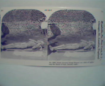 1970 Repro Stereo View Cards 1800-1900s-Man On Nails!