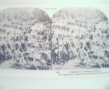 1970 Repro Cards frm 1800-1900s- Civil War Flying Artil