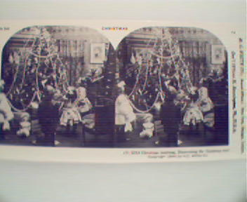 1970 Repro Card 1800-1900s- Christmas Morning! c1904