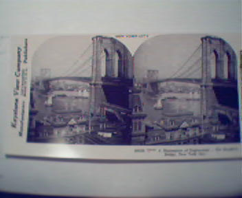 1970 Repro 1800-1900s- New York-Brooklyn Bridge!
