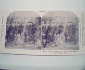 1970 Repro 1800-1900s- Cliff Cavlverley at Niagra Falls
