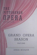 1947-1948 The Pittsburgh OPERA Grand Opera Season Progm