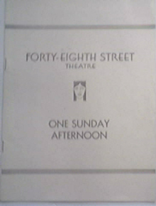 48th Street Theatre Program 'One Sunday Afternoon'