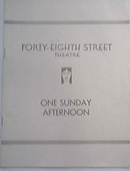 48th Street Theatre Program 'One Sunday Afternoon'