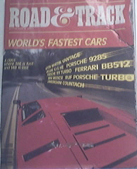 Road & Track 9/1984 Fastest Cars In The World issue