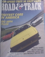 Road & Track, 9/1985, Fastes Cars In America,