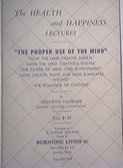 The Health and Happiness Lectures Proper Use of theMind