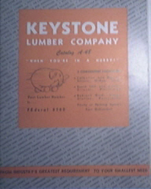 c1950 KEYSTONE Lumber Company Catalog A-48