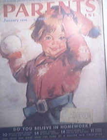 Parents Magazine 1/1936 Do You Believe In Homework?