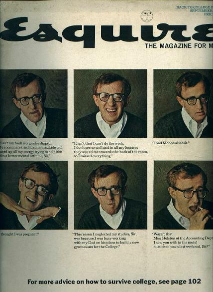 ESQUIRE, Woody Allen on College, 9/64