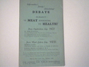DEBATE, c1920 Subject