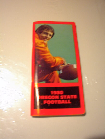 1980 OREGON STATE FOOTBALL GUIDE