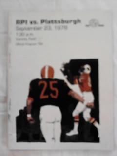 SEPT 23,1978 RPI vs PLATTSBURGH PROGRAM