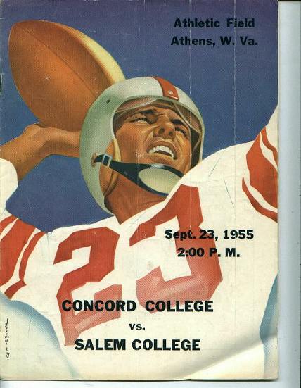 Program, Concord Col. vs. Salem Col., 9/23/55