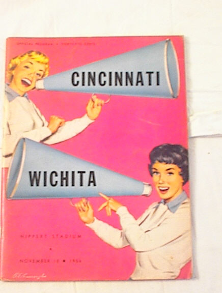 Nov,1956 Cincinnati vs Wichita Program