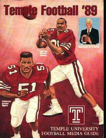 Temple Football Media Guide 1989!