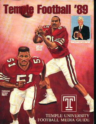 Temple Football Media Guide 1989!