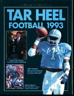 Tar Heel Football Media Guide 1993!