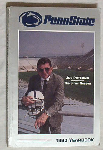 PENN STATE 1990 Football Yearbook/JOE PATERNO