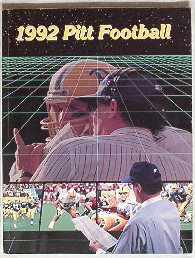 PITT PANTHERS FOOTBALL 1992 Media Guide !!