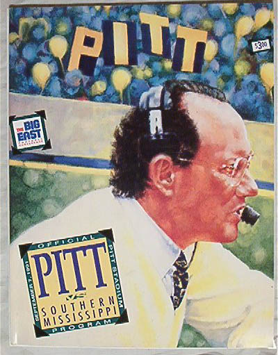 Official Program-Pitt v.So.Mississippi 9/7/91