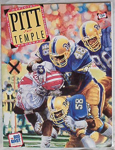Official Program-Pitt v.Temple 9/14/91