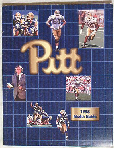 PITT PANTHERS FOOTBALL 1995 Media Guide !!
