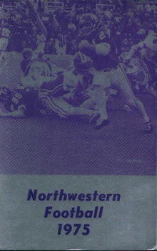 Northwestern Football Guide from 1975!