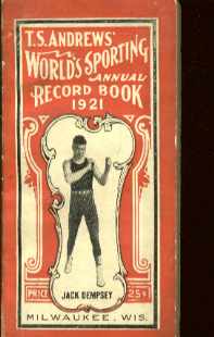 TS Andrews Worlds Sporting Record book 1921