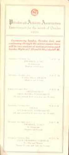 1921 Pgh Athletic Assoc Program boxing & swim