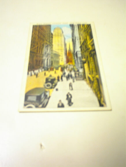 1930 Wall Street Looking West,New York City