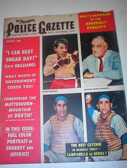 Police Gazette,8/51,Rocky Graziano cover