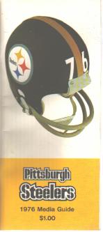 Steelers 1976 Media Guide Excellent Condition