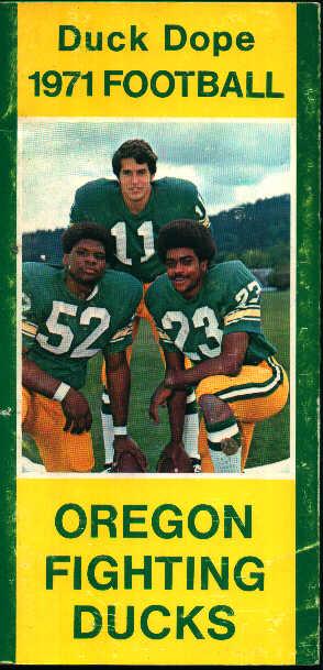 Duck Dope 1971 Football Guide!
