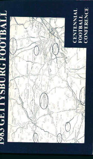 Gettysburg Football Guide for 1983!