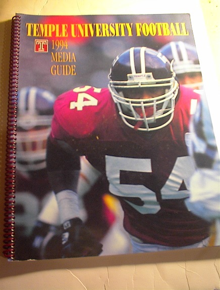 1994 Temple University Football Media Guide