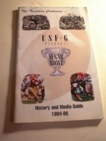 1994-95 Sugar Bowl History and Media Guide