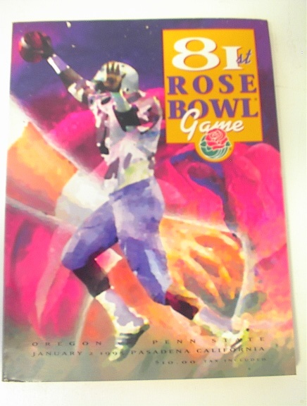 1/2/95 81st Rose Bowl Oregon vs Penn State