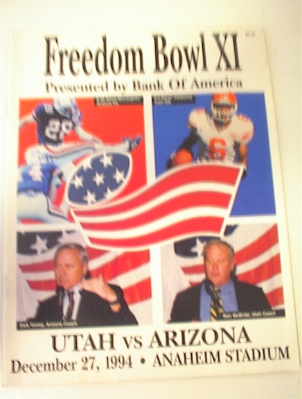 12/27/94 Freedom Bowl Utah vs Arizona Media G