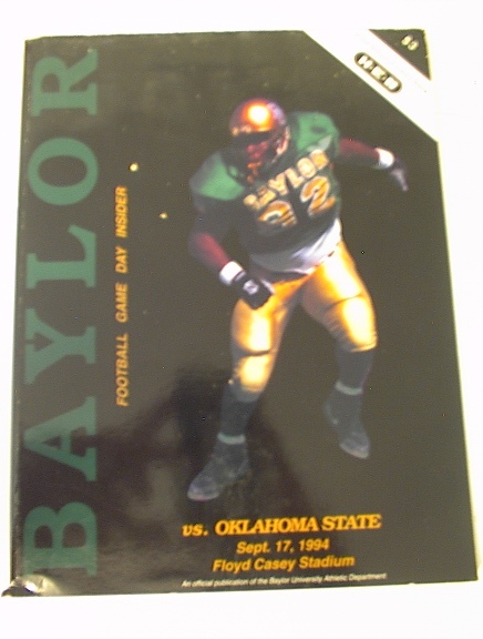9/17/94 Baylor vs Oklahoma State Media Guide