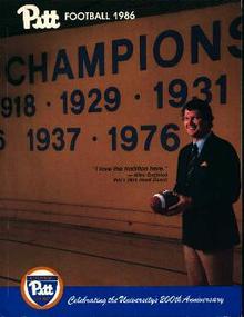 Pitt Football 1986 200th Anniversary Book!