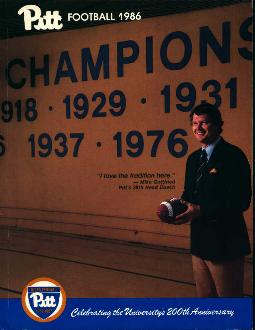 Pitt Football 1986 200th Anniversary Book!