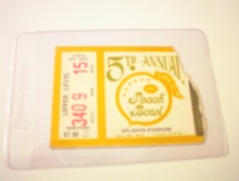 12/29/72 5th Annual Peach Bowl Ticket Stub