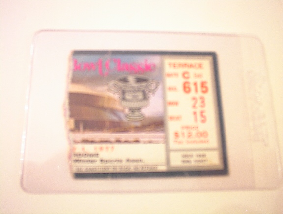 1977 Bowl Classic Tixket Stub