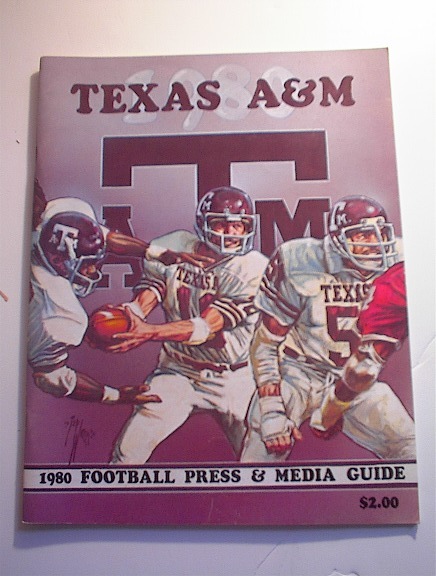Texas A & M 1980 Football Press & Media Guide