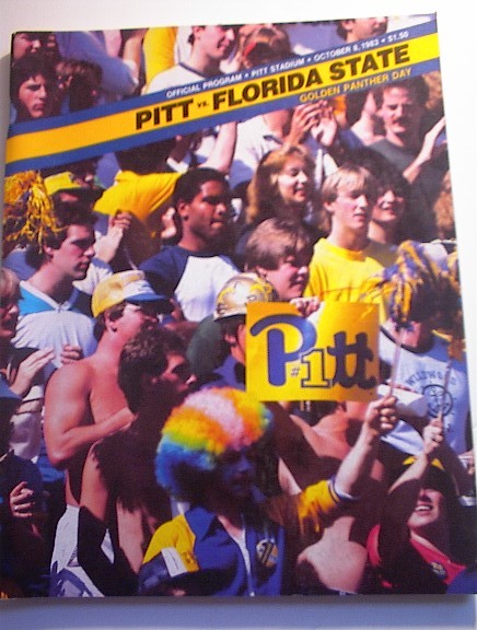 PITT vs FLORIDA STATE Oct 8,1983 Program
