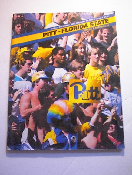 PITT vs FLORIDA STATE October 8,1983 Program